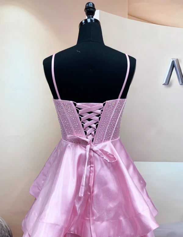 Liquid Mikado ruffle prom dress wholesale (5)